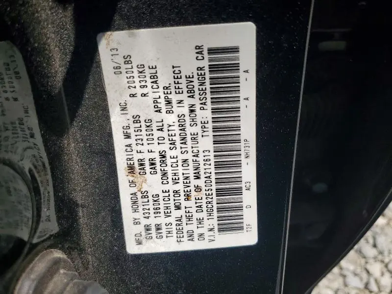 2013 HONDA ACCORD SPORT  
