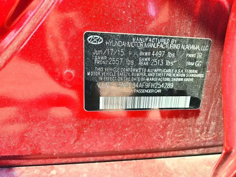 2015 HYUNDAI SONATA SPORT  