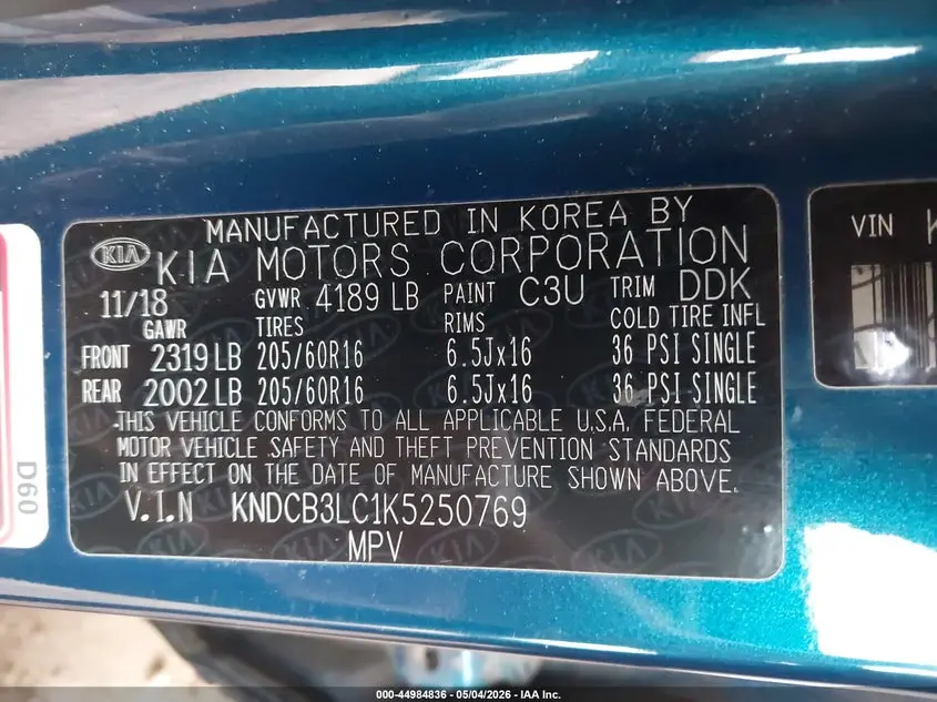 2019 KIA NIRO LX