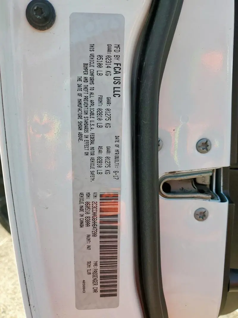 2017 CHRYSLER 300 LIMITED  