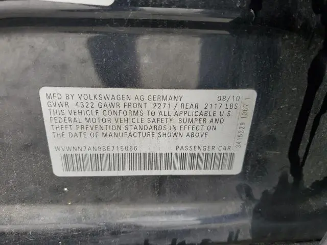 2011 VOLKSWAGEN CC SPORT  