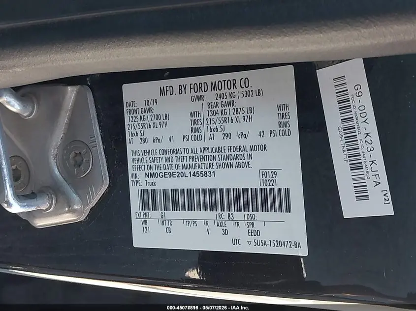 2020 FORD TRANSIT CONNECT XL PASSENGER