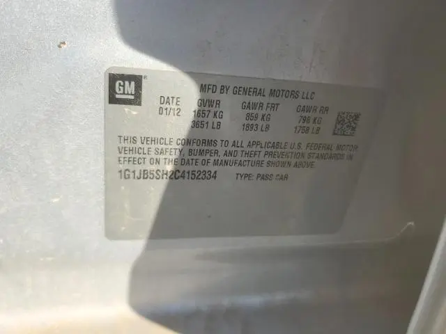 2012 CHEVROLET SONIC LS  