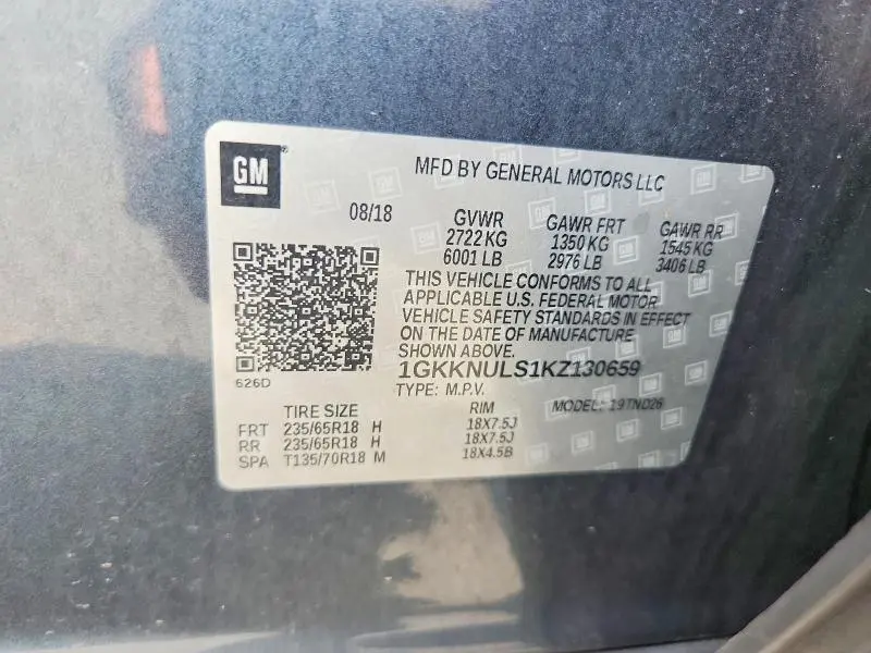 2019 GMC ACADIA SLT-1  