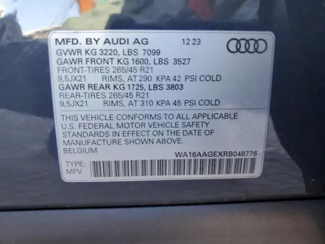 2024 AUDI Q8 E-TRON PRESTIGE  