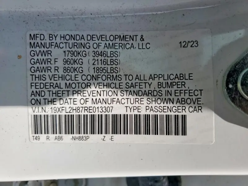 2024 HONDA CIVIC SPORT  