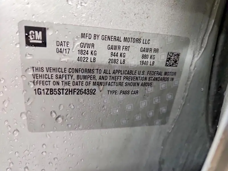 2017 CHEVROLET MALIBU LS  