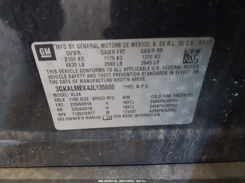 2018 GMC TERRAIN SLE
