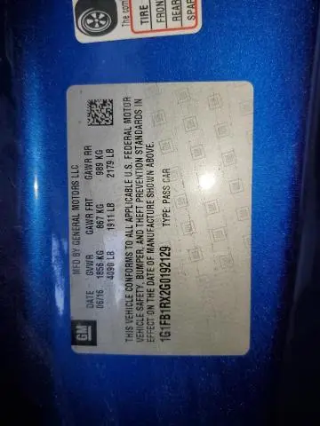 2016 CHEVROLET CAMARO LT  