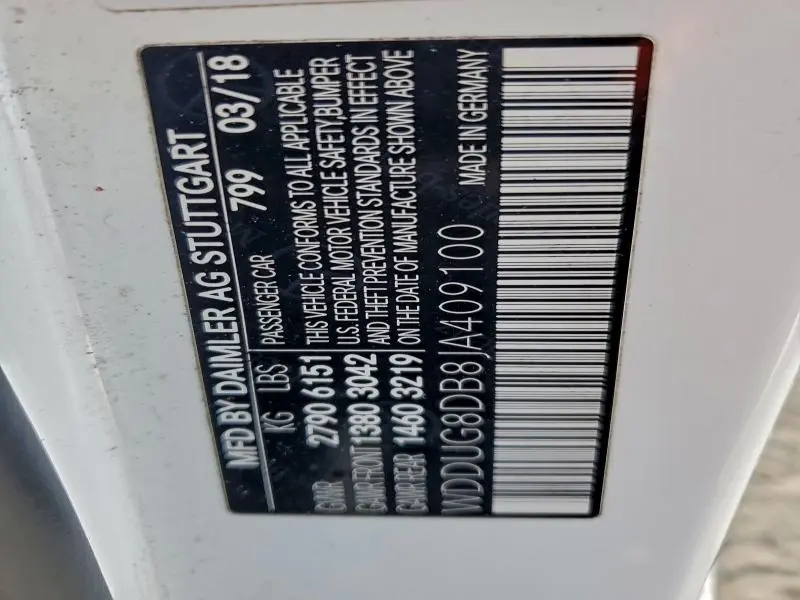 2018 MERCEDES-BENZ S 560  