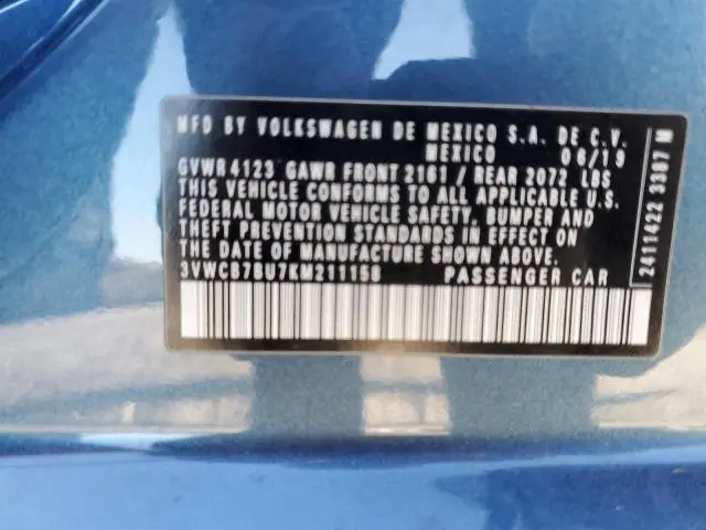 2019 VOLKSWAGEN JETTA   
