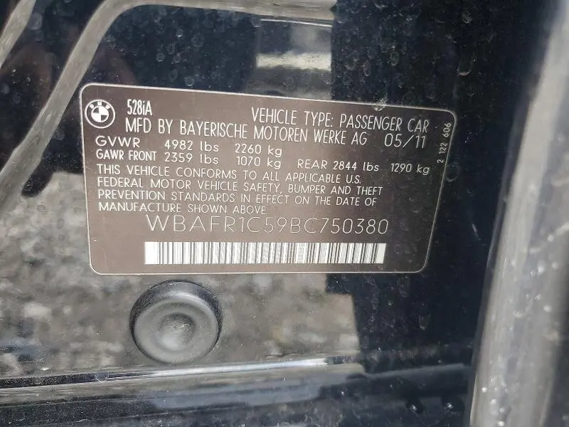 2011 BMW 528 I  