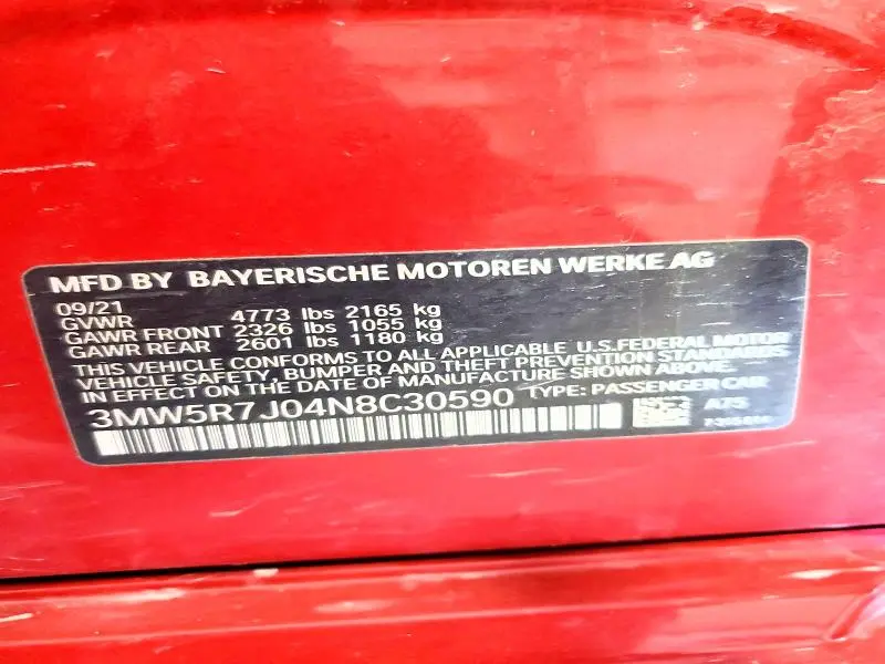 2022 BMW 330XI   