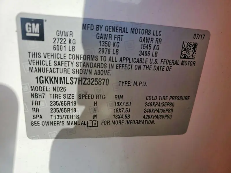 2017 GMC ACADIA SLT-1  