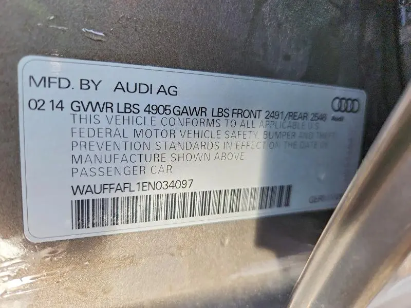 2014 AUDI A4 PREMIUM PLUS  