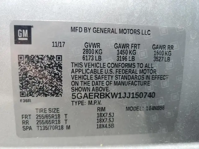 2018 BUICK ENCLAVE ESSENCE  