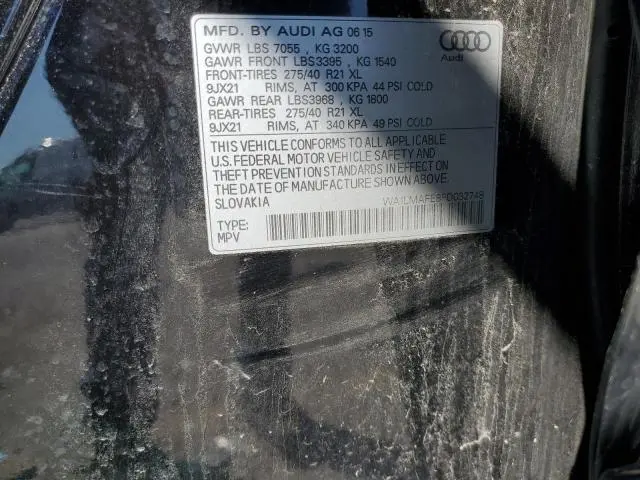 2015 AUDI Q7 TDI PREMIUM PLUS  