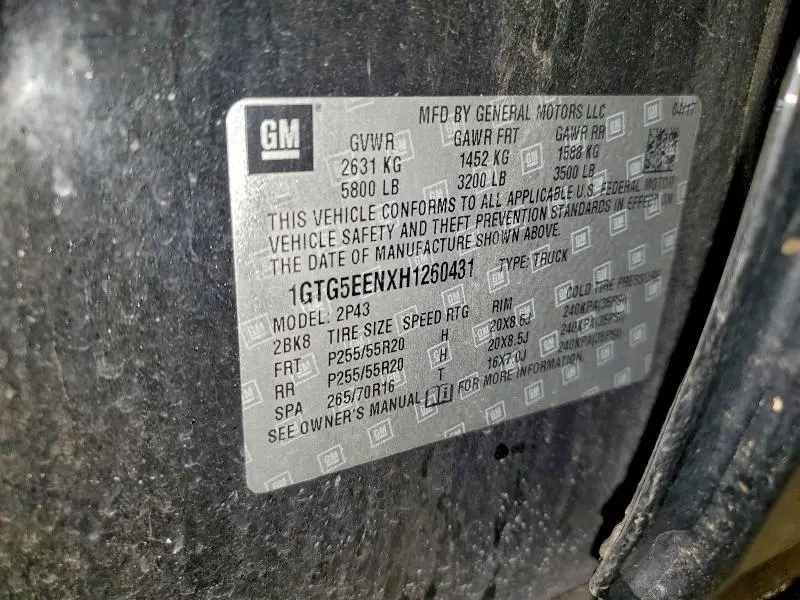 2017 GMC CANYON DENALI  