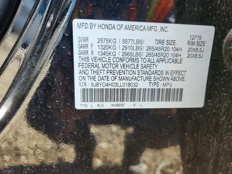 2020 ACURA MDX A-SPEC  