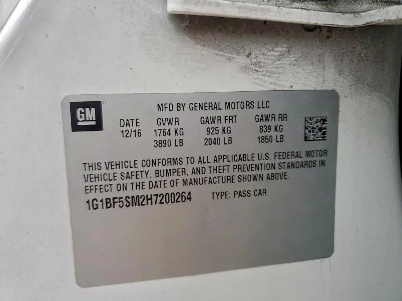 2017 CHEVROLET CRUZE PREMIER  