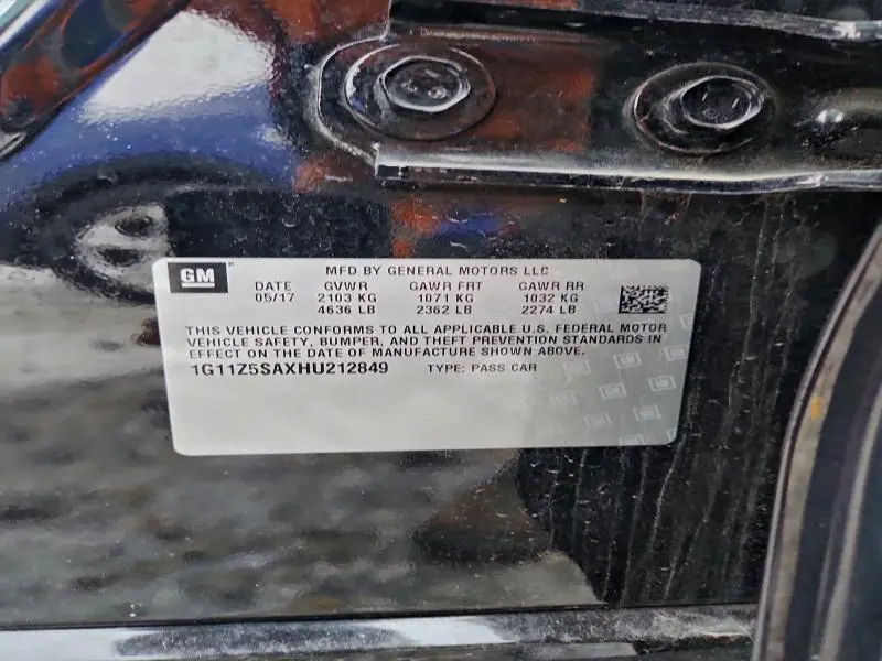 2017 CHEVROLET IMPALA LS  