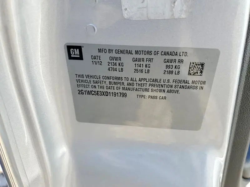 2013 CHEVROLET IMPALA LTZ  