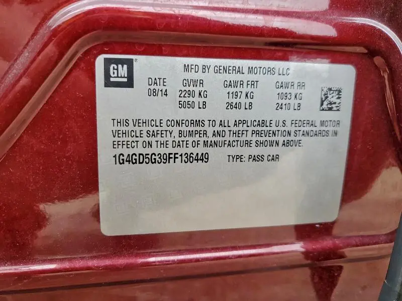 2015 BUICK LACROSSE PREMIUM  