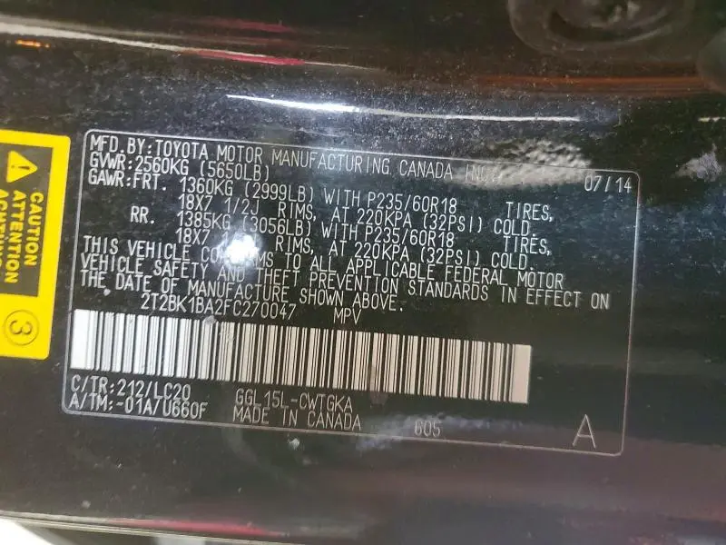 2015 LEXUS RX 350 BASE  