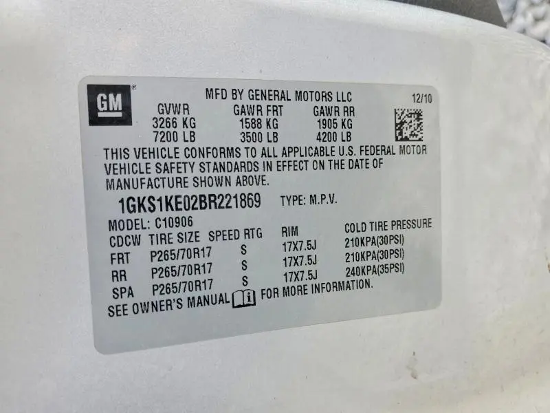 2011 GMC YUKON XL C1500 SLT  