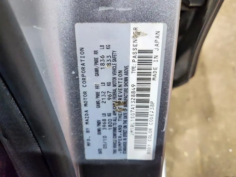 2010 MAZDA 3 I  