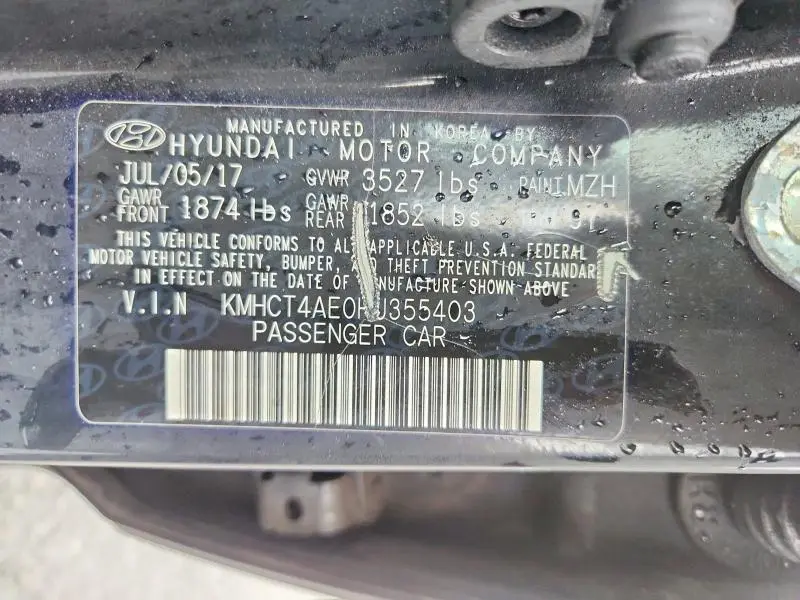 2017 HYUNDAI ACCENT VALUE EDITION  