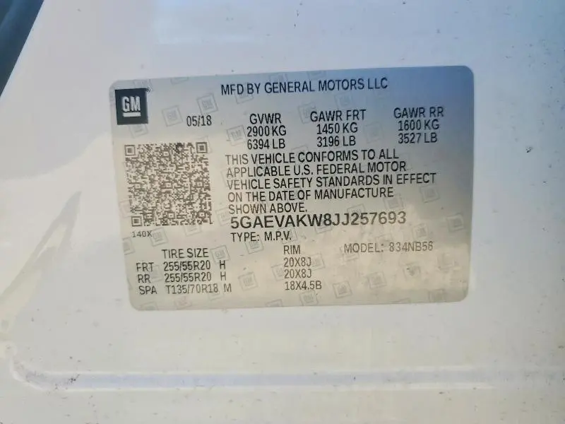 2018 BUICK ENCLAVE ESSENCE  