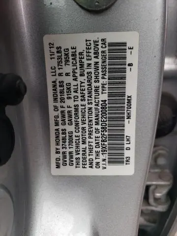 2013 HONDA CIVIC LX