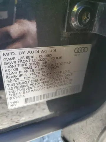 2017 AUDI Q7 PREMIUM  