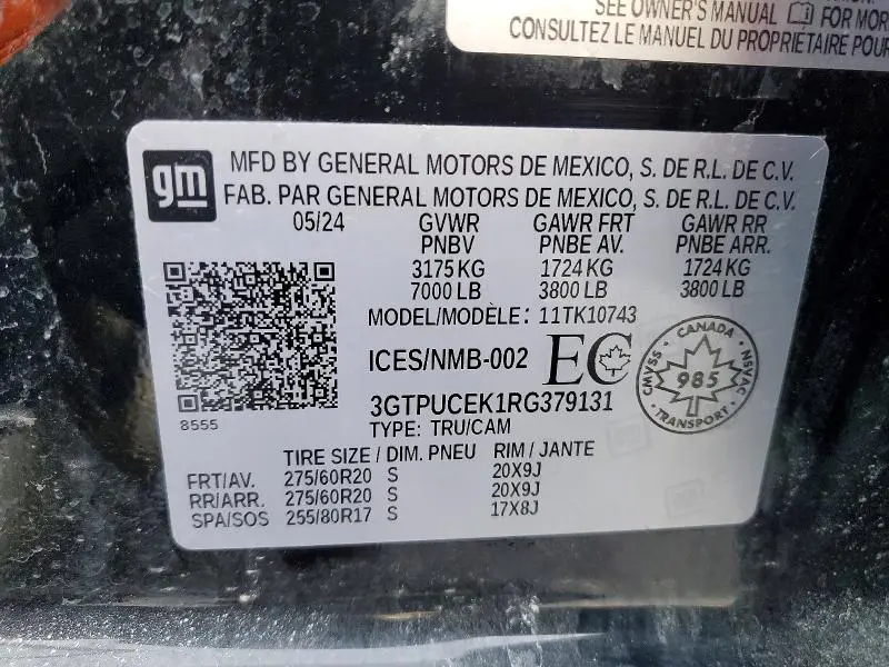 2024 GMC SIERRA K1500 ELEVATION  