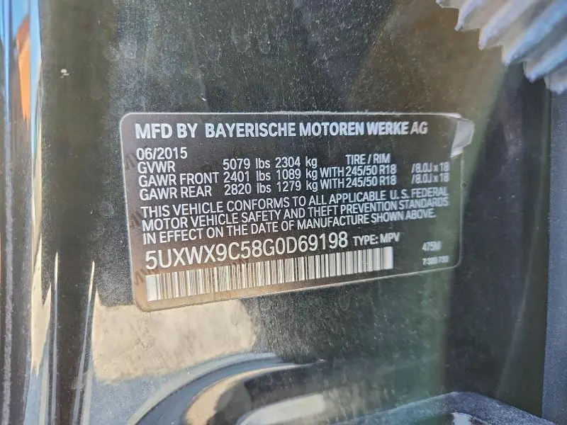 2016 BMW X3 XDRIVE28I  