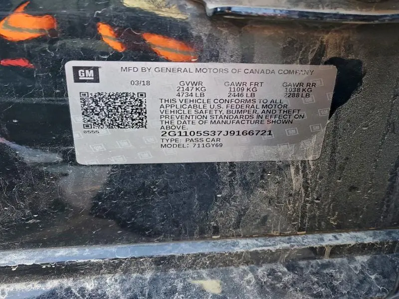 2018 CHEVROLET IMPALA LT  