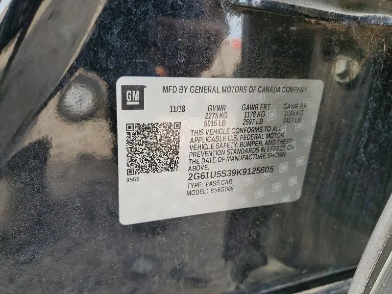 2019 CADILLAC XTS   