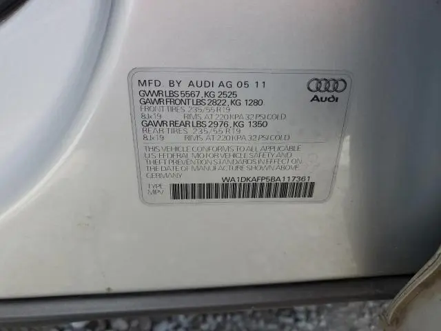 2011 AUDI Q5 PREMIUM PLUS