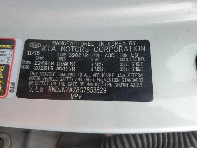 2016 KIA SOUL   
