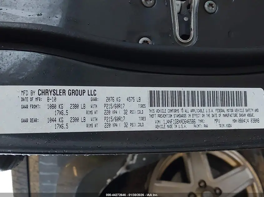 2010 JEEP PATRIOT SPORT
