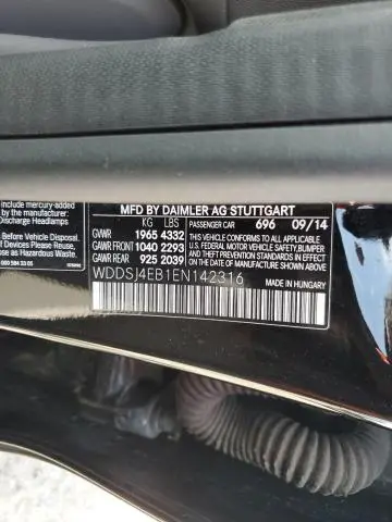 2014 MERCEDES-BENZ CLA 250  