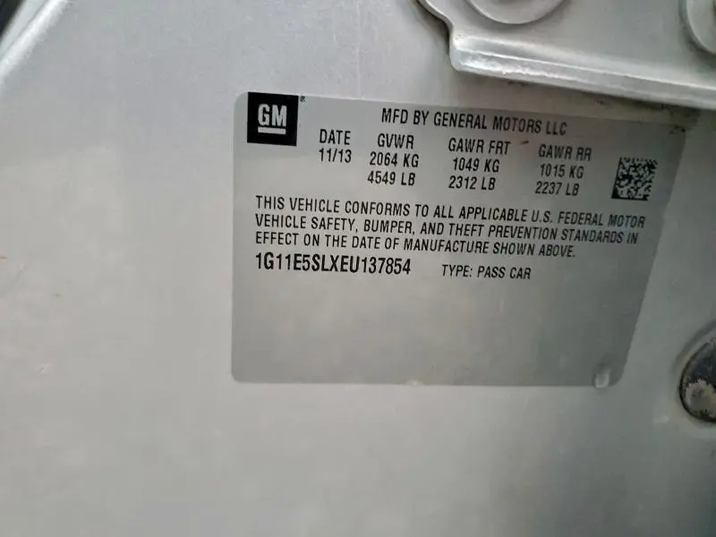 2014 CHEVROLET MALIBU 2LT  