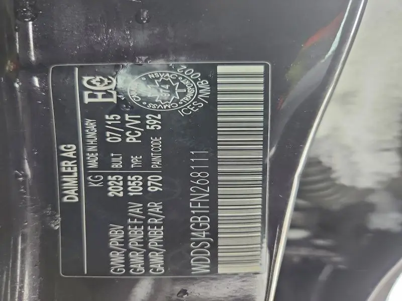 2015 MERCEDES-BENZ CLA 250 4MATIC  