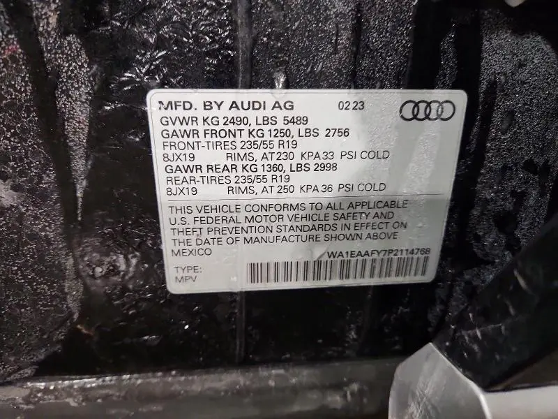 2023 AUDI Q5 PREMIUM PLUS 45  