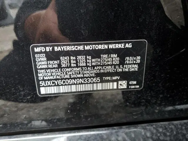 2022 BMW X6 XDRIVE40I  