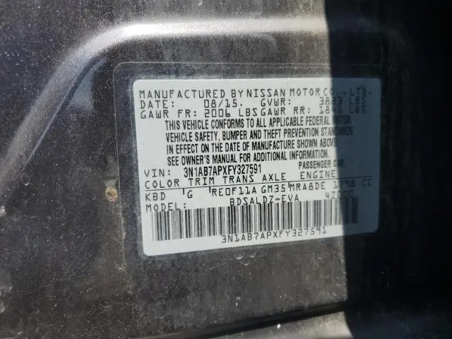 2015 NISSAN SENTRA S  