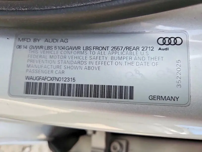 2015 AUDI A6 PREMIUM PLUS  