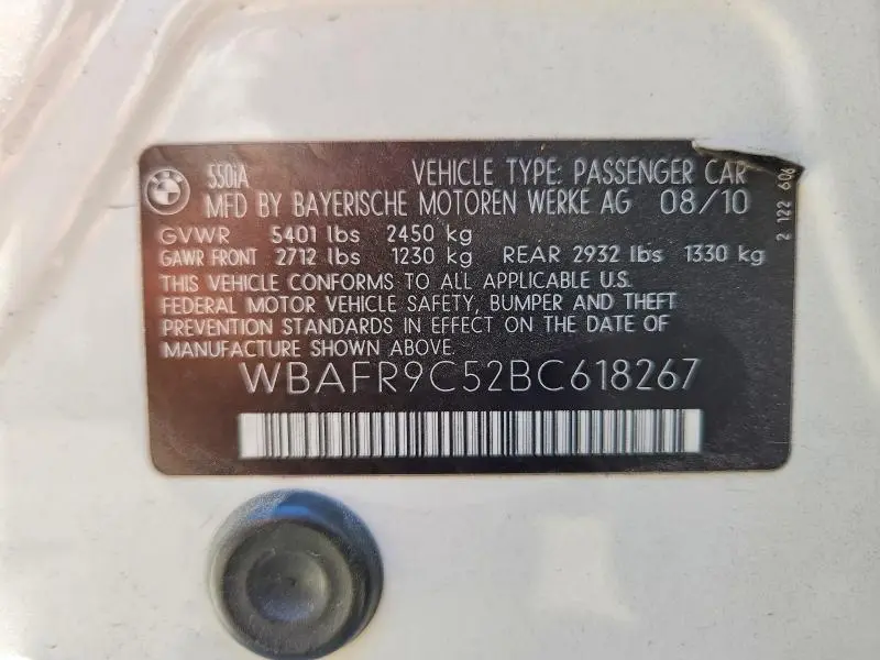 2011 BMW 550 I  