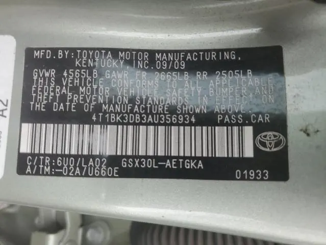 2010 TOYOTA AVALON XL  